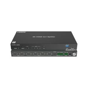 1×4 8K60 HDMI Splitter with Audio Breakout