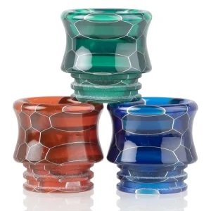 810 Crown Shaped Snake Skin Resin Drip Tip