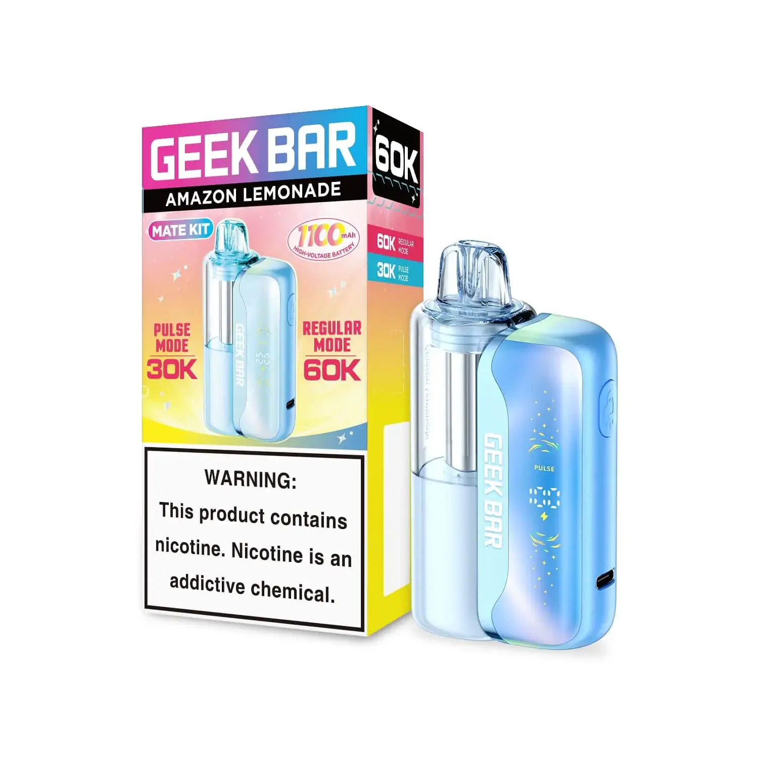 Amazon Lemonade - Geek Bar Mate 60k Disposable Vape Kit