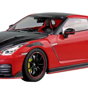 Aoshima Rakupla Snap Car 02-Vr R35 Nissan GT-R Nismo 2022 Vibrant Red Model