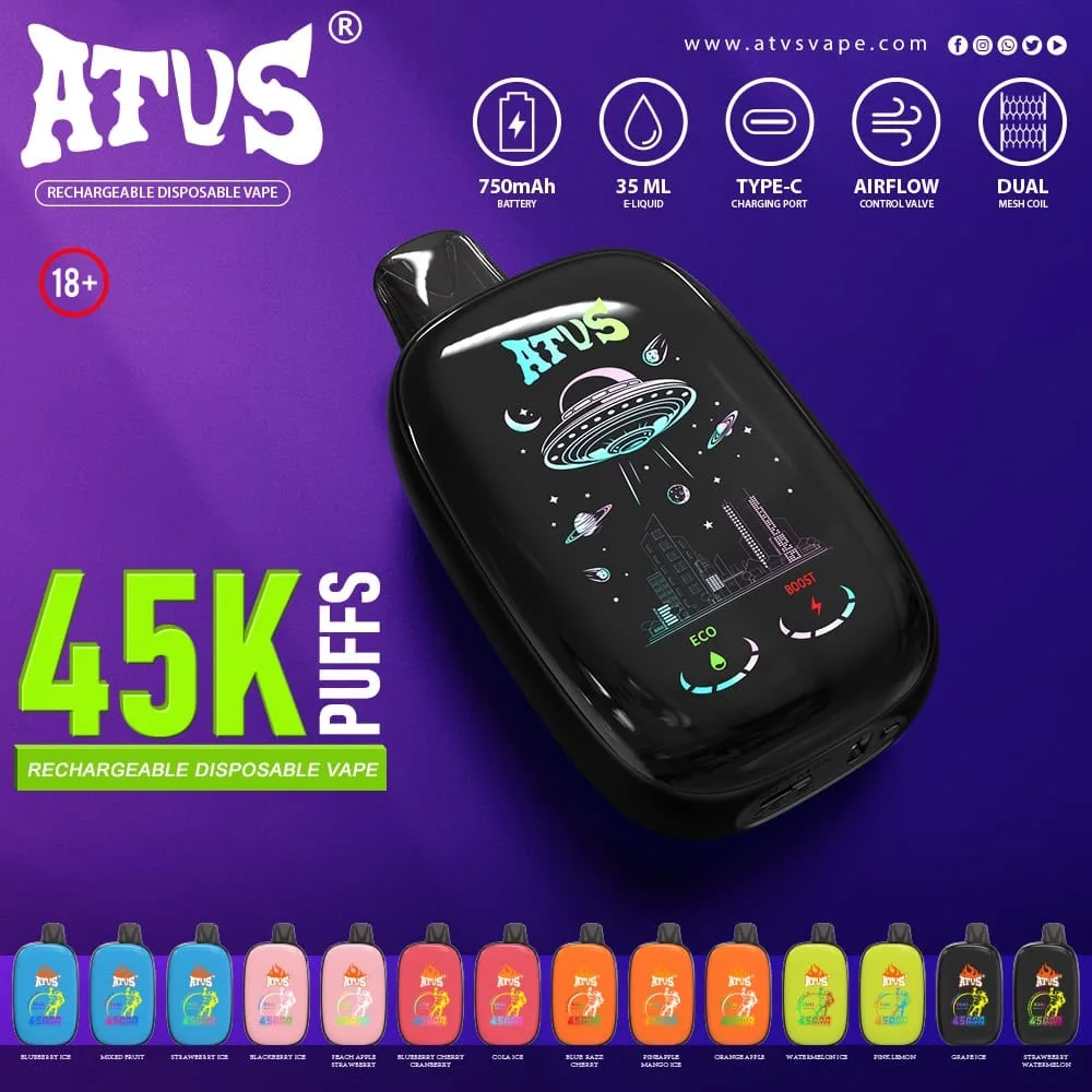 ATVS 45000 Sigaretten Puff Disposable Vape Puff Nicotine Free Vape E-Sigaret Kopen
