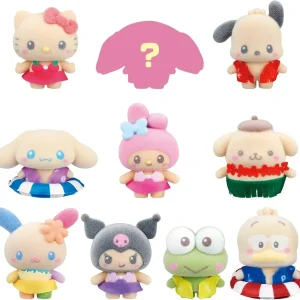 Bandai Petitomo Sanrio Random Flocked Character Figure Toy 40mm