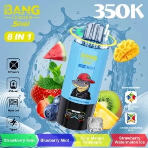 Bang Leader 350K 8in1 Disposable Vape 350000 Puffs 0%/2%/5% Nicotine 12 Flavors Bang Stoll