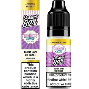 Berry jam on toast Dinner Lady Dessert Bar e-liquid 10ml