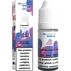 Blue razz gummy bear Hayati Pro Max Nic Salts e-liquid 10ml