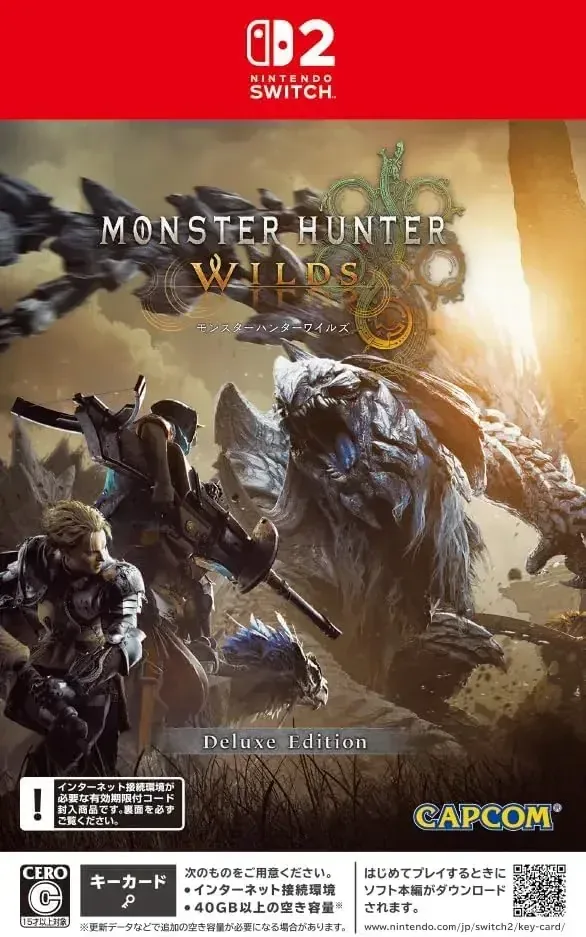 Capcom Monster Hunter Wilds Video Game for Nintendo Switch 2