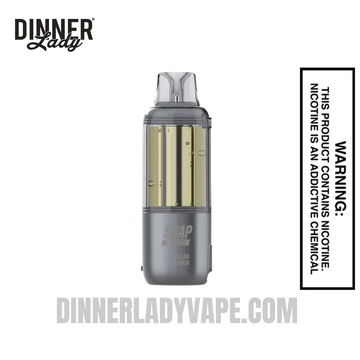 Clear Dinner Lady Snap Pro Intense 35K Pre-filled Replacement Pod