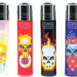 Clipper Skull 12 Lighter