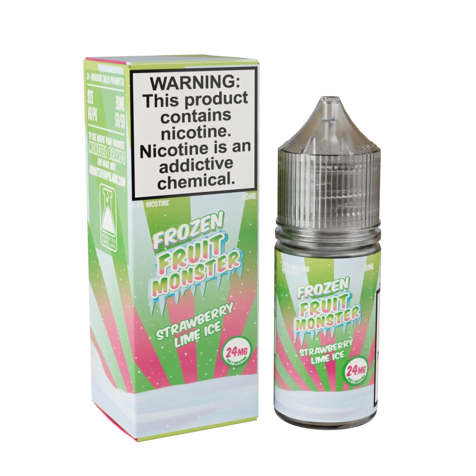 Frozen Fruit Monster Salt – Strawberry Lime Ice – 30ML E-Liquid
