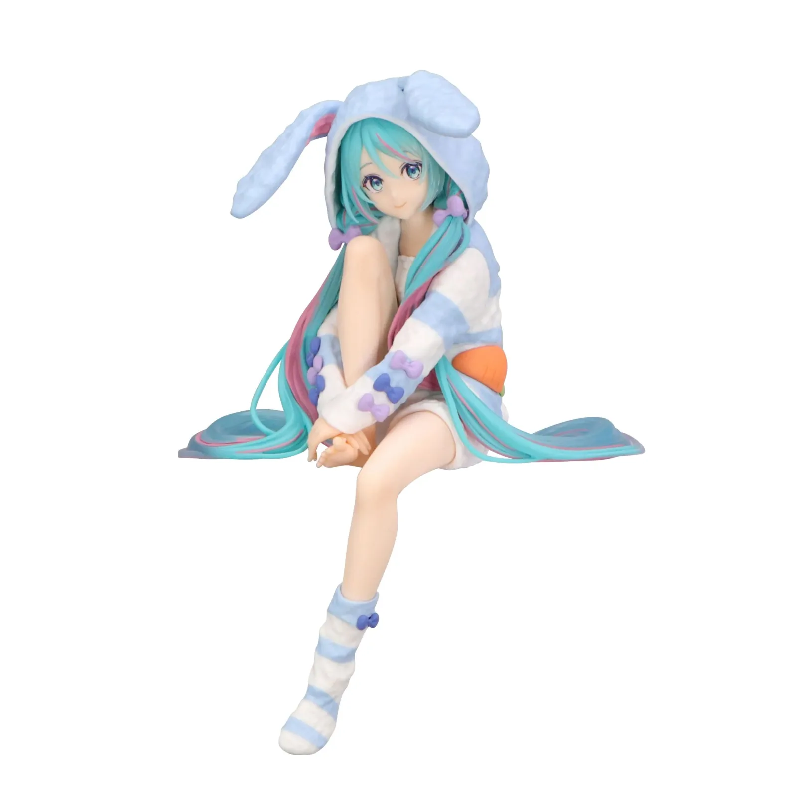 Furyu Hatsune Miku Noodle Stopper Figure Bunny Ear Pajamas Blue Version