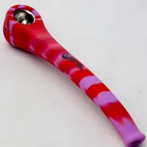 Genie 9" Silicone Hand Pipe W/ Metal Bowl