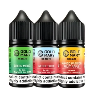 Gold Mary Nic Salts 10ml E-liquids (BOX OF 10)