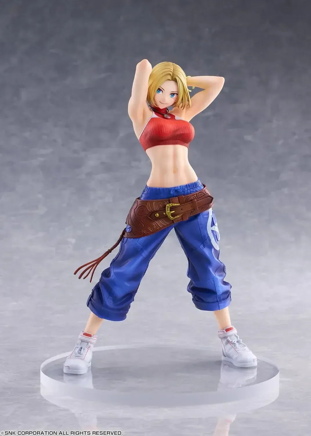 Goldenhead Plus Fighting Girls Blue Mary Figure | KOF XV 257mm - Image 2
