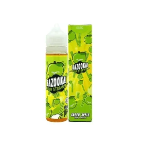 Green Apple Candy By Bazooka Sour Straws 60ML
