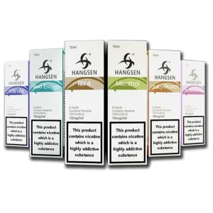 Hangsen 10ml e Liquid e Juice Refill Vape 3mg 6mg 12mg 18mg - Pack of 10x New Flavors