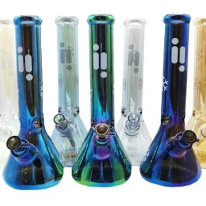 Infyniti Snowflake 14" 7mm Metallic Glass Bong