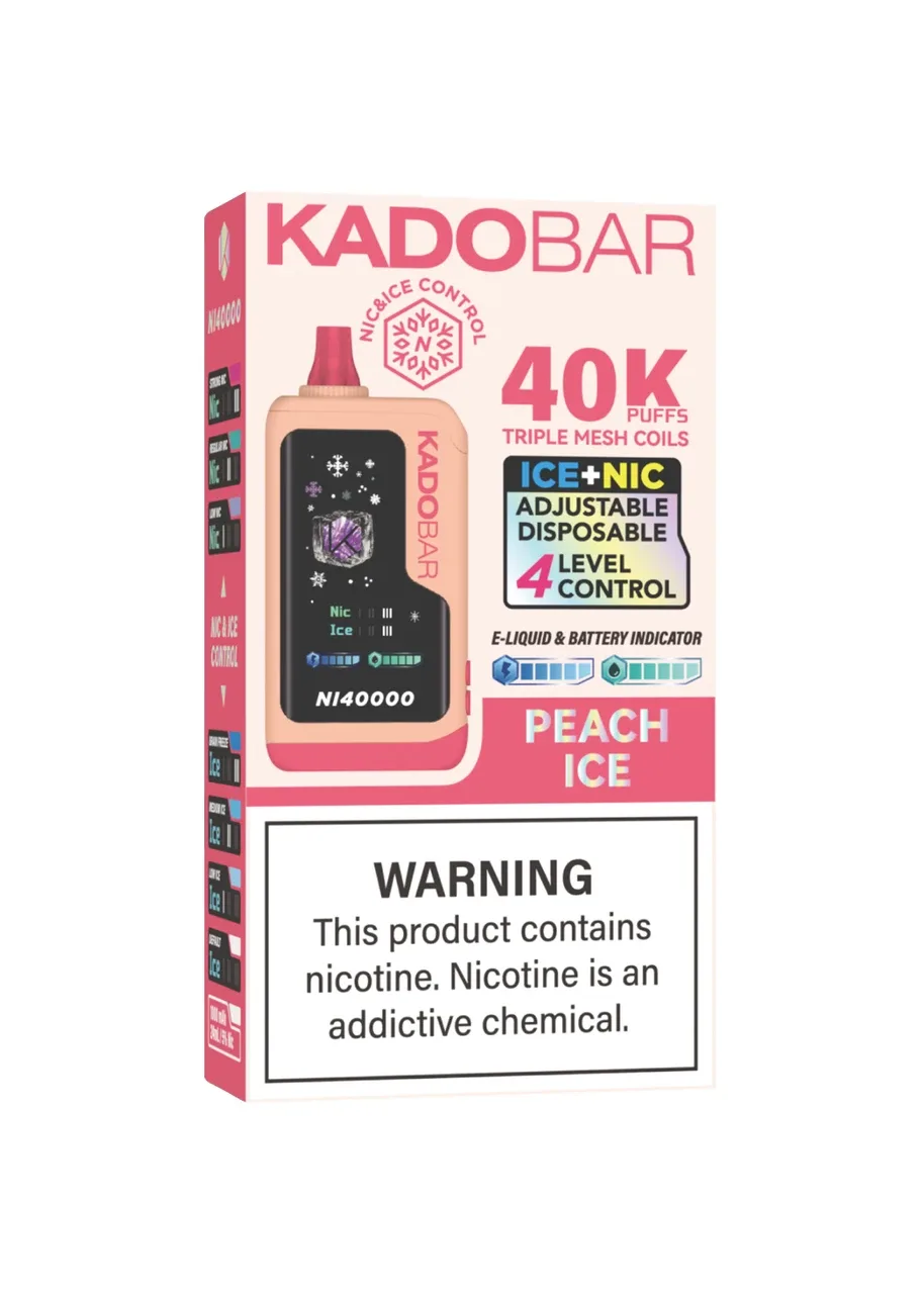 Kado Bar NI40K Ice-Nic Control: Peach Ice