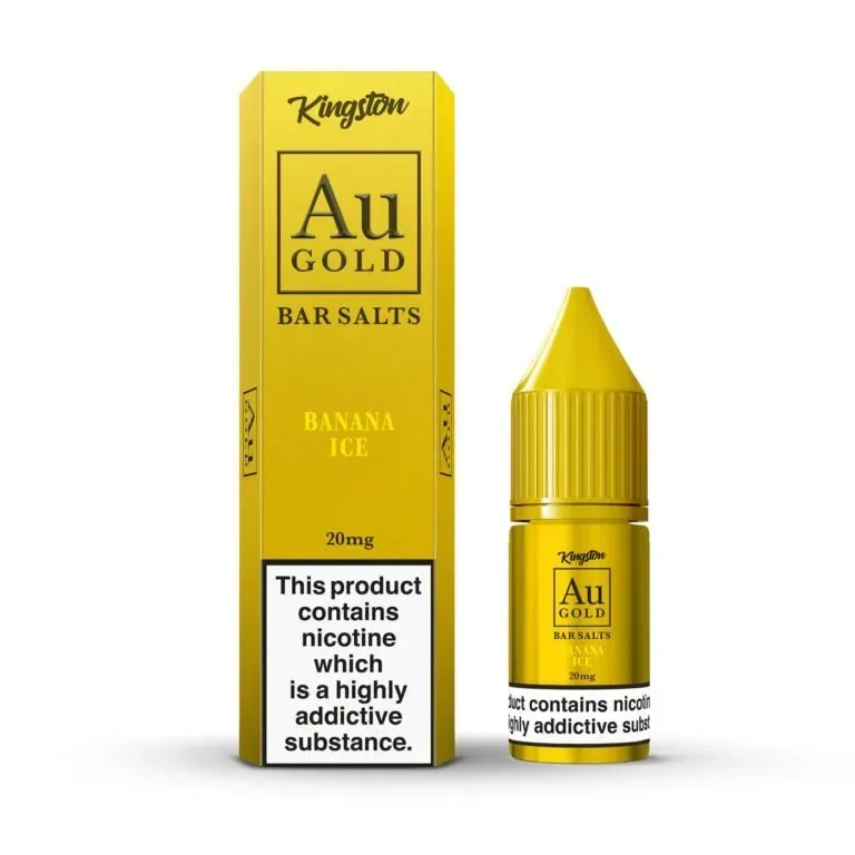 Kingston Au Gold Bar Salts 10ml E-liquids – (BOX OF 10)