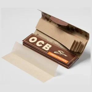 OCB Virgin Unbleached Slim Rolling Papers + Filters
