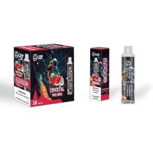 Original UZY Crystal Vape Pro Max 10000 Puff Disposable Vapes 0% 2% 3% 5% 16ml Pod 850mAh Rechargeable Battery Cigarette Electronique Vs Vapme Crystal 7000 Pro Max 10k Puff