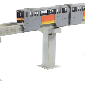 Plum 1/150 Scale Paper Kit Tama Monorail 1000 Series 2 Car Set