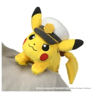 Pokemon Captain Pikachu Soft Plush Toy Stuffed Collectible Doll