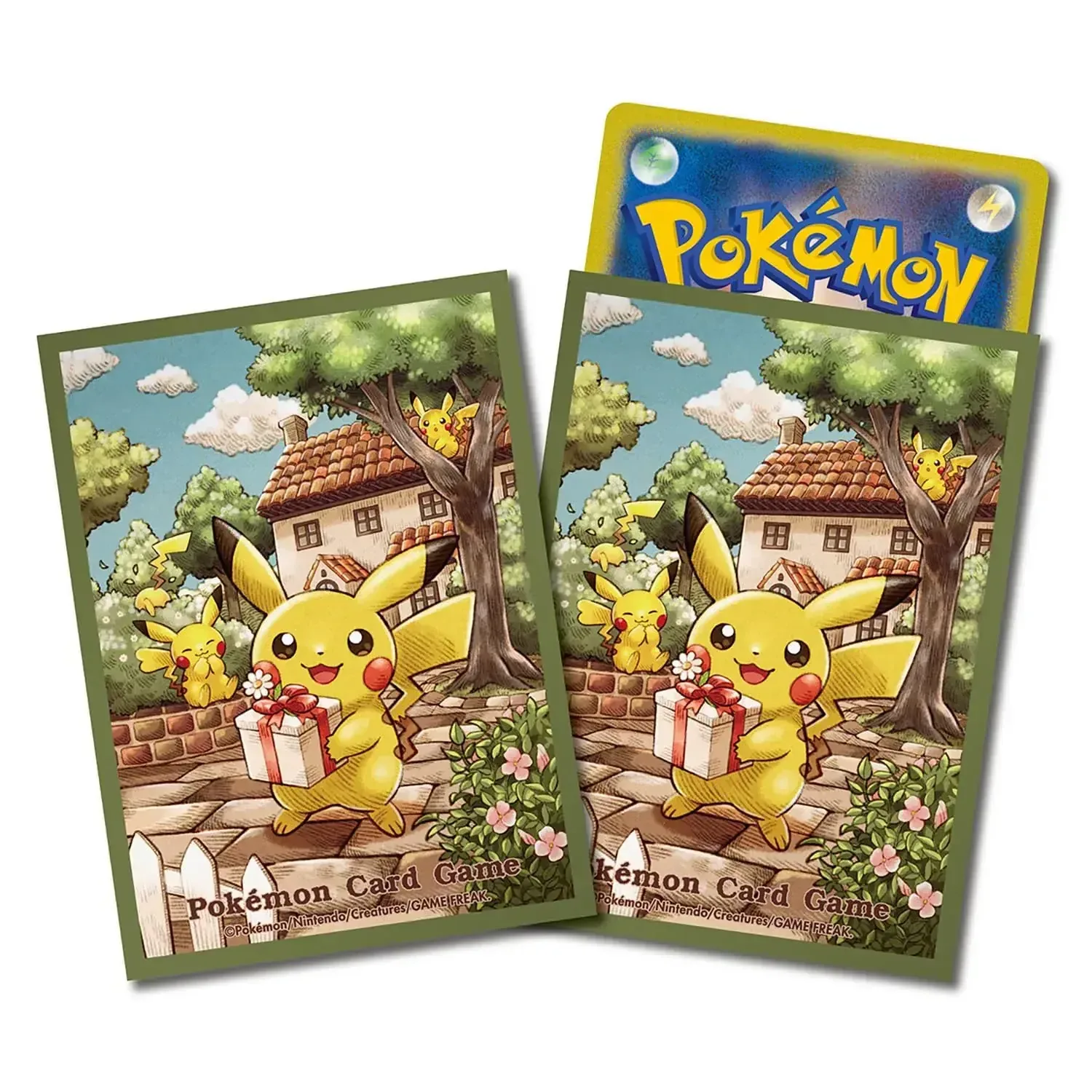 Pokemon Pikachu Gift Green Pokemon Card Game Deck Sleeves 2025