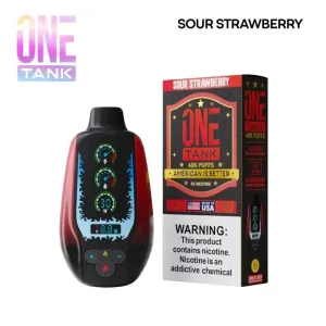 One Tank 40K Ice Control Disposable Vape (5%, 40000 Puffs) - Sour Strawberry