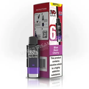IVG SAVR Blue Razz Cherry Prefilled Pod
