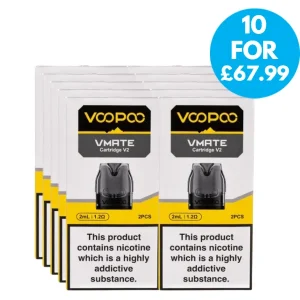 Box Of 10 – Voopoo Vmate V2 Replacement Pods 2ml Multipack