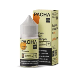 PACHA syn Golden Peach Pineapple 30ml Nic Salt Vape Juice - Pachamama - 50mg