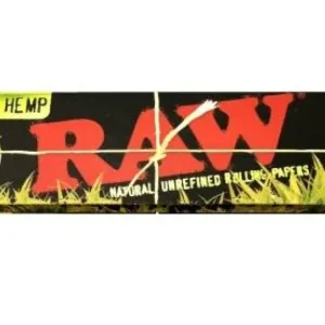RAW Black Organic Hemp King Size Slim Rolling Paper