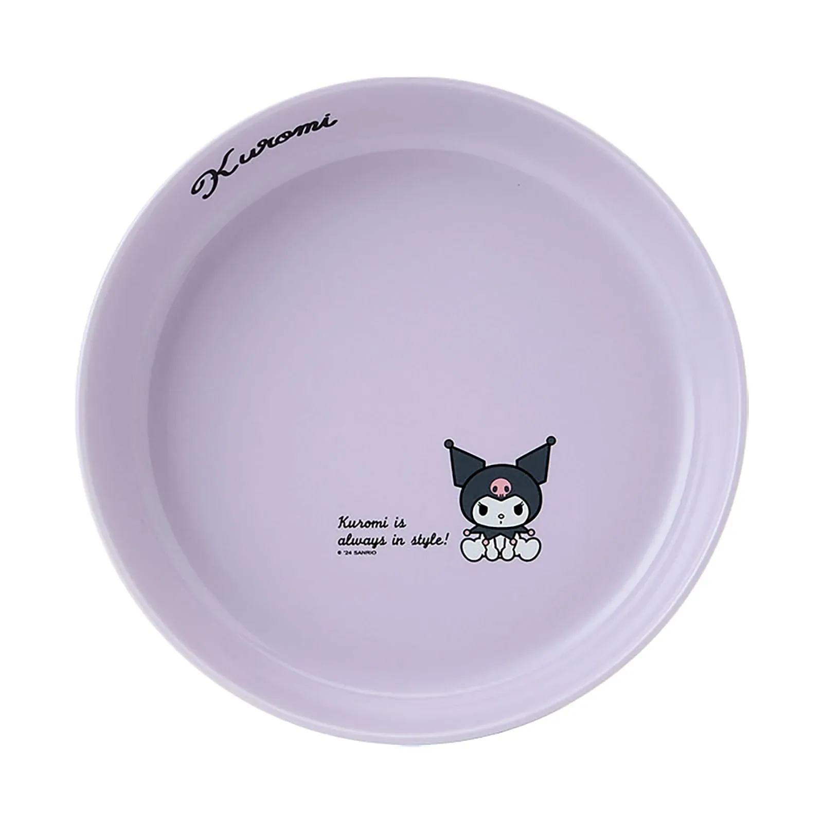 Sanrio Kuromi 21cm Ceramic Plate Microwave Dishwasher Safe Curry Pasta Plate - Image 2