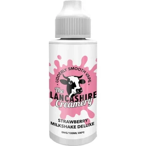 Strawberry milkshake deluxe The Lancashire Creamery e-liquid 100ml