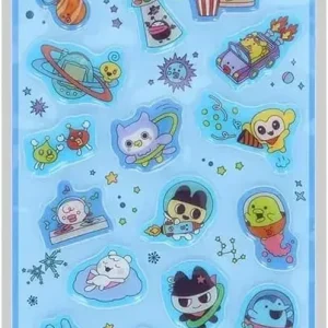 Sun-Star Stationery Tamagotchi Puffy Printed Collectible Sticker Set