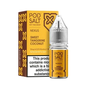 Sweet Tangerine Coconut Nicotine Salt 10ml E-Liquid by Pod Salt Nexus