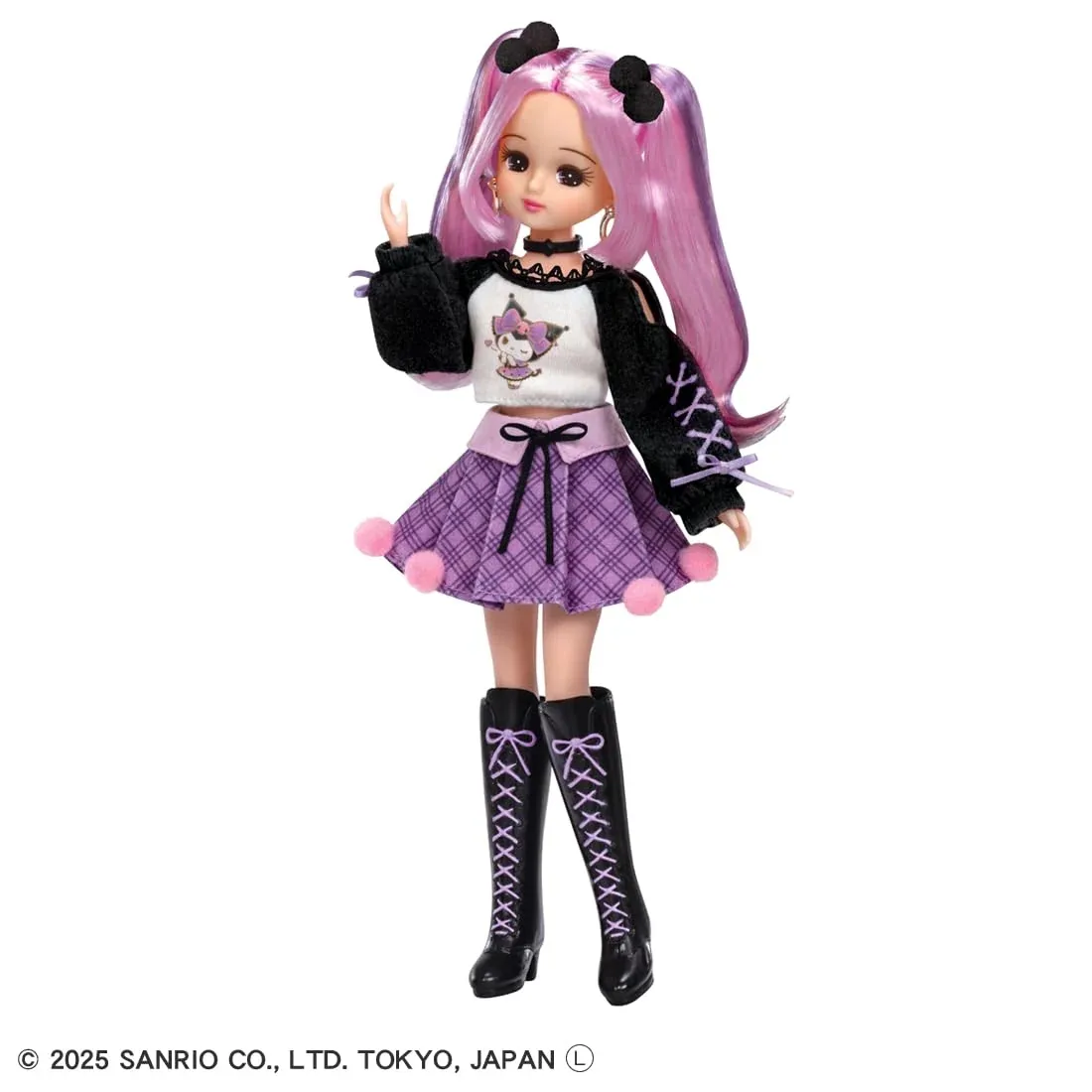Takara Tomy Licca-Chan Doll LD-11 Cool Kuromi Dress-Up Toy for Ages 3+ - Image 2