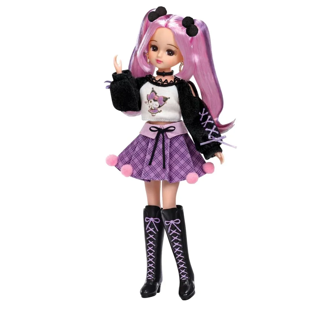 Takara Tomy Licca-Chan Doll LD-11 Cool Kuromi Dress-Up Toy for Ages 3+