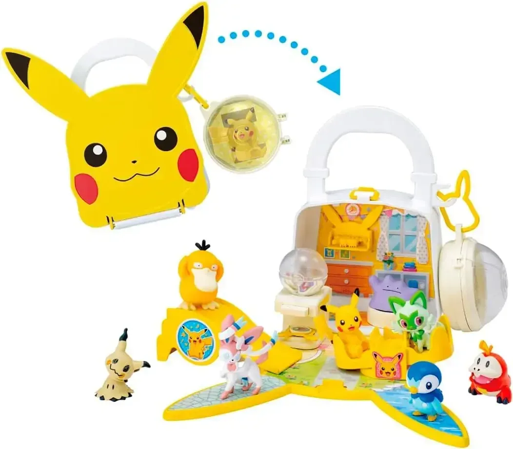 Takara Tomy Pokémon Moncolle Nakayoshi Bag Pikachu Figure Set