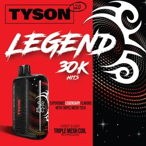 Tyson 2.0 “LEGEND” 30K Disposable Device – 30,000 Puffs