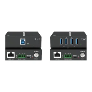 USB 3.2 Extender Kit over Cat6a — 328ft, 4-Port