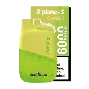 X PLANE Disposable Vape 6000 Puffs – Lime Green Mango