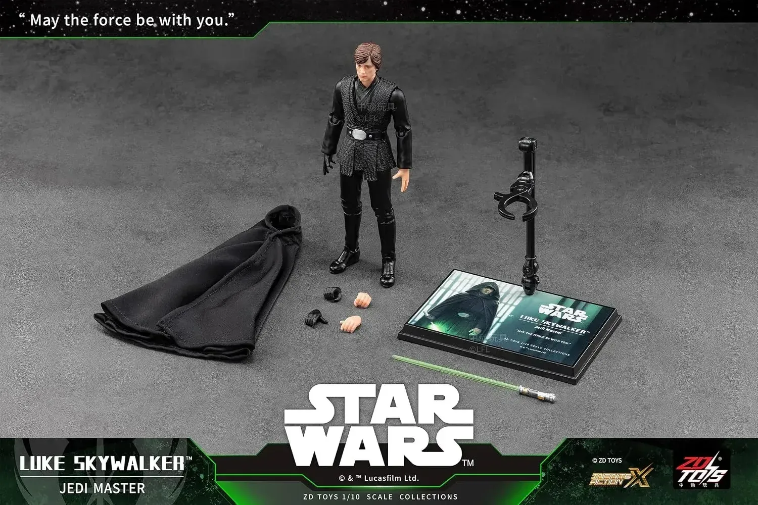 ZD Toys Star Wars Luke Skywalker Action Figure 7-Inch Pre-Painted - Image 2