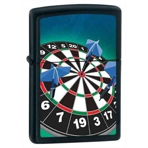 Zippo Lighter - Dartboard Black Matte