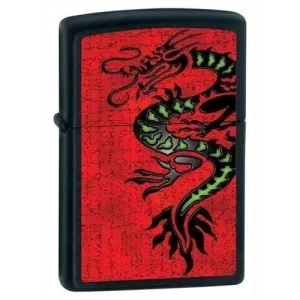 Zippo Lighter - Dragon Black Matte