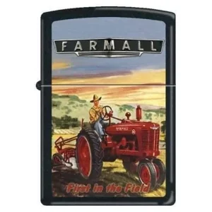 Zippo Lighter - Farmall - First In The Field Black Matte