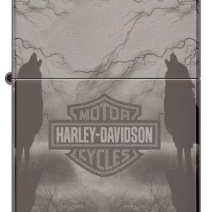 Zippo Lighter - Harley Davidson Howling Wolves