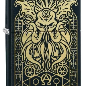 Zippo Lighter - R'lyeh Sea Monster Design Black Matte